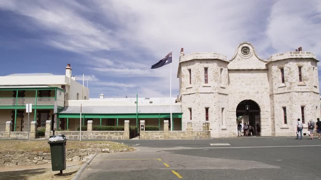 The Entrance to the Fremantle Prison which is a Tourist Attraction