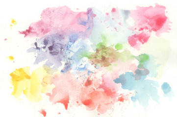 Abstract colorful water color for background.
