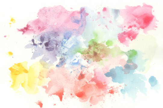 Abstract colorful water color for background. © itim2101