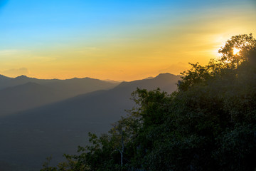  Sunrise serenity mountain landscape
