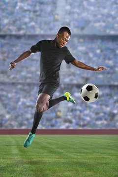 African American Soccer Player