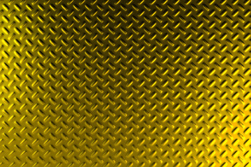 Gold dirty checkered steel plate