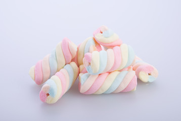 marshmallows or marshmallows candy on the background.