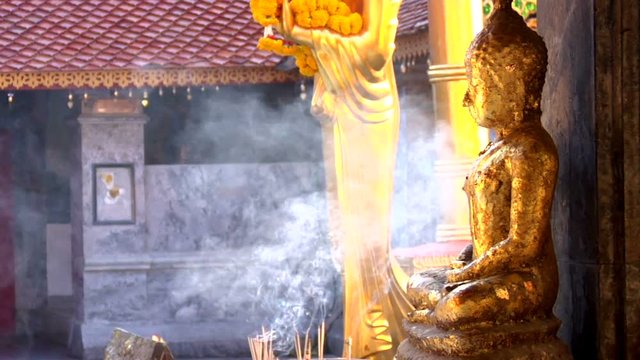 Incense Smoke and Buddha