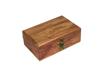 Wooden Box  Isolated on white background