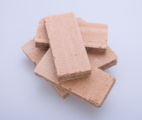 wafer or wafer biscuit on the background.