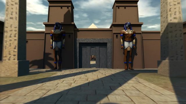 Great travel through ancient archeology of Egypt. 4K