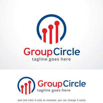 Abstract Group Circle Logo Template Design Vector, Emblem, Design Concept, Creative Symbol, Icon