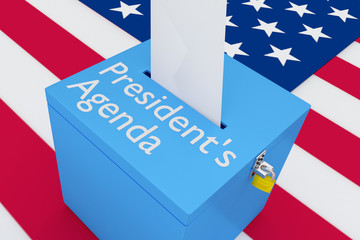 Fototapeta premium President's Agenda concept