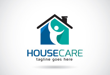 House Care Logo Template Design Vector, Emblem, Design Concept, Creative Symbol, Icon