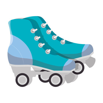 skates wheels isolated icon vector illustration design