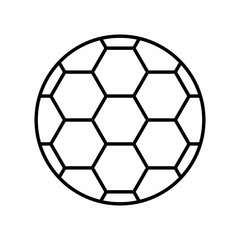 Fototapeta premium soccer balloon isolated icon vector illustration design