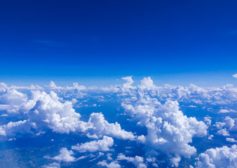 White cloud on blue sky
