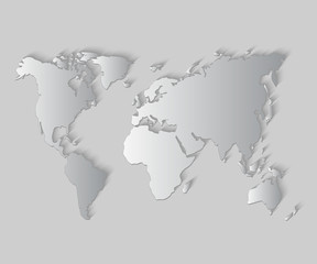 Vector world map.