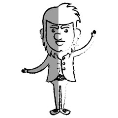 irish elf character comic vector illustration design