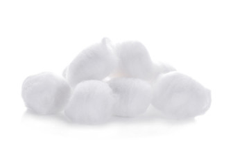 Fototapeta na wymiar cotton wool isolated on a white background