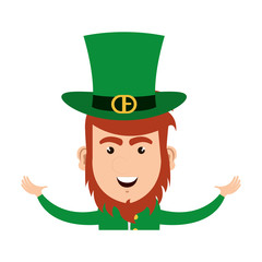 irish elf character comic vector illustration design