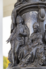 the sculpture in pushkin town,st peterburg