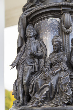 the sculpture in pushkin town,st peterburg