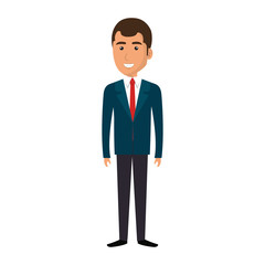 businessman avatar character icon vector illustration design
