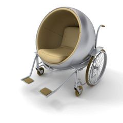 Modern stylish wheelchair