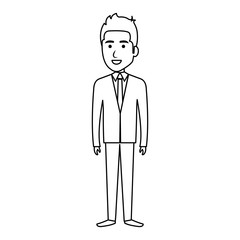 businessman avatar character icon vector illustration design