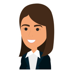 businesswoman avatar character icon vector illustration design