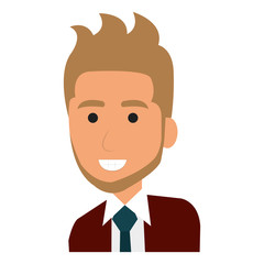 businessman avatar character icon vector illustration design