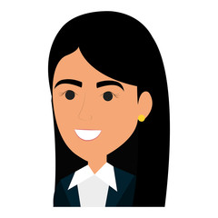 businesswoman avatar character icon vector illustration design