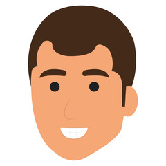 young man avatar character vector illustration design