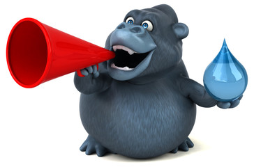 Fototapeta premium Fun gorilla - 3D Illustration