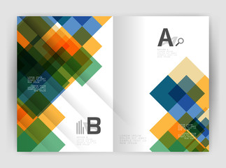 Fototapeta premium Square design corporate business flyer