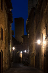 street old town San Gimignano