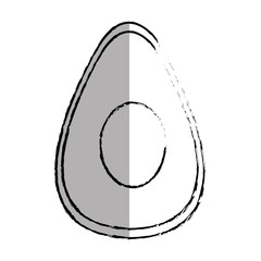 fresh avocado vegetable icon vector illustration design