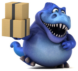 Fun dinosaur - 3D Illustration