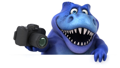 Fun dinosaur - 3D Illustration © Julien Tromeur