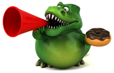 Fun dinosaur - 3D Illustration © Julien Tromeur