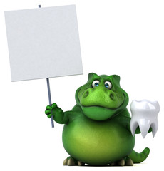 Fun dinosaur - 3D Illustration © Julien Tromeur