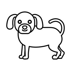 Fototapeta premium cute dog pet icon vector illustration design