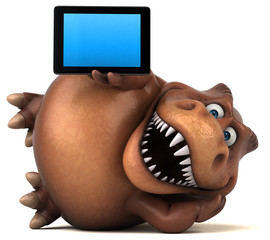 Fun Trex - 3D Illustration © Julien Tromeur