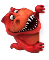 Fun dinosaur - 3D Illustration © Julien Tromeur