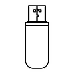 usb memory isolated icon vector illustration design