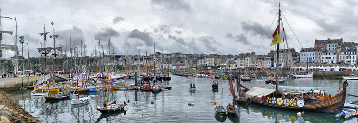 FRANCE. DOUARNENEZ-JULY-20, 2012: festival of sailing in the port of Brest: FRANCE. DOUARNENEZ-JULY-20, 2012