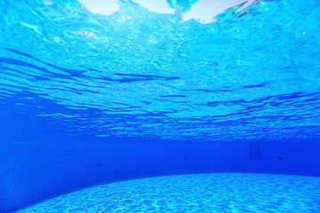 underwater in a swimming pool