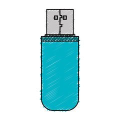usb memory isolated icon vector illustration design