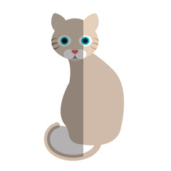 cat cute pet icon vector illustration design