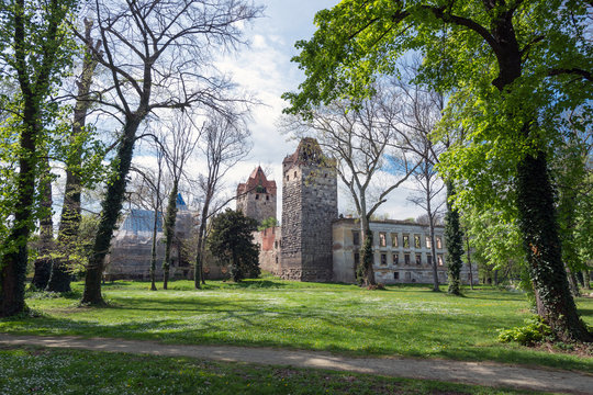 Schlosspark Ruine Pottendorf in Nieder&ouml;sterreich