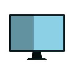 computer desktop with template icon vector illustration design