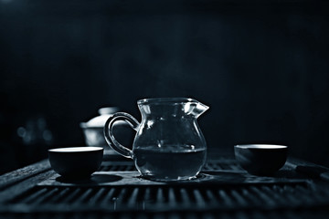 Serving tea ceremony