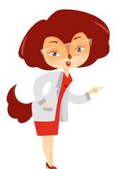 Fox Scientist Mascot